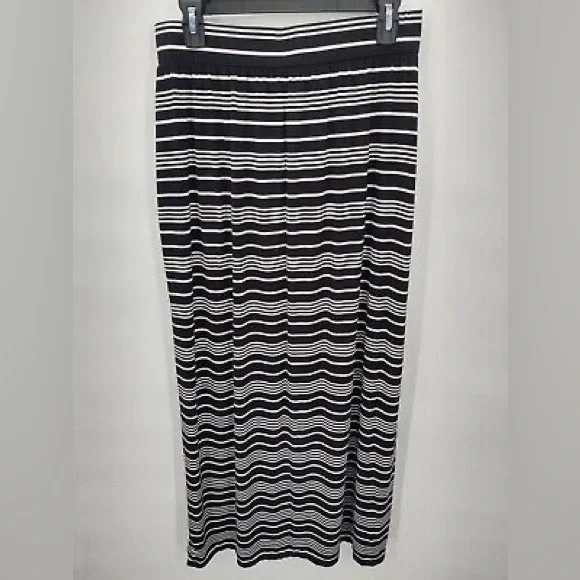 Loft Petites Maxi Skirt Black And White Striped  Size SP - Picture 10 of 15